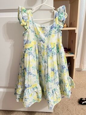 Janie & Jack Floral Ruffle Dress